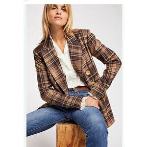 FIRM Retired Free People Emily Blazer Size S EUC